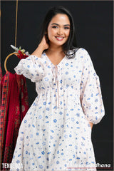 Tendenza Printed Luna Dress