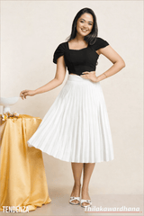 Tendenza Pleated Midi Skirt