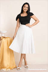 Tendenza Pleated Midi Skirt