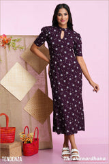 Tendenza Short Sleeve Maxi Dress