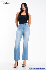 TESSA Sky Fade High Rise Boot Cut Jean