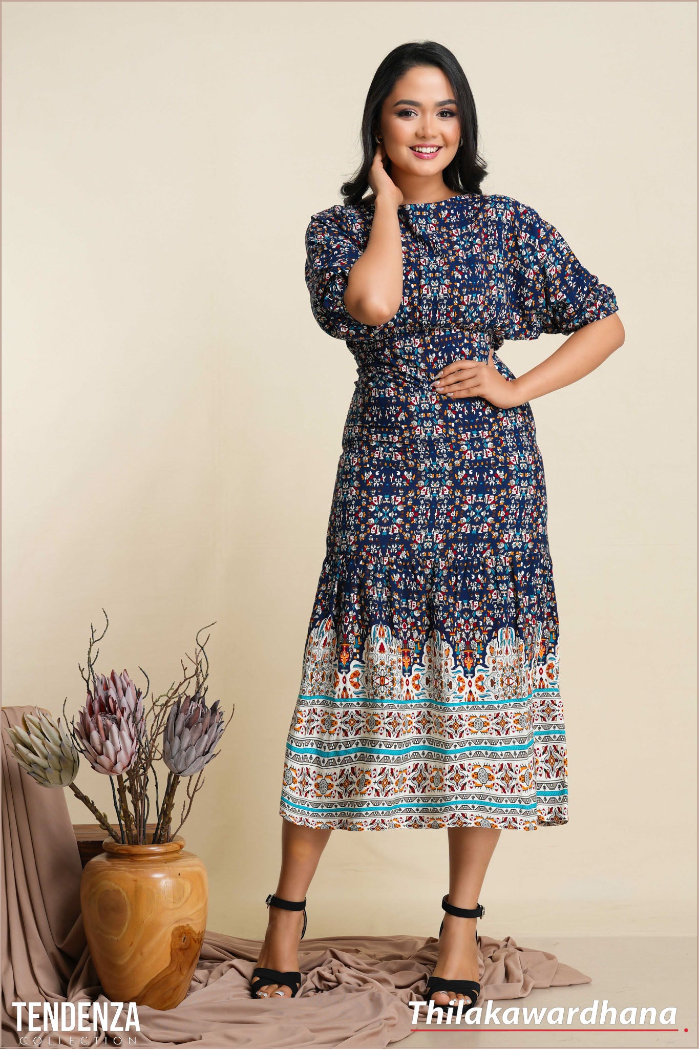 Tendenza Fit & Flare Maxi Dress Thilakawardhana Tendenza Fit & Flare Maxi Dress Thilakawardhana