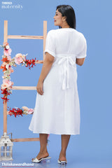 Tendenza Embroidered Maternity Dress