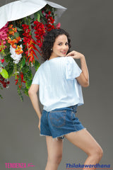 Tendenza Teen Pleated Babydoll Top