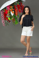 Tendenza Teen Pleated Babydoll Top