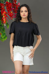 Tendenza Teen Pleated Babydoll Top