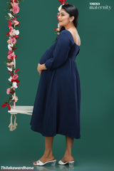 Tendenza Smocked Comfy Maternity Maxi Dress