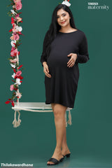 Tendenza Twin Zippers Maternity Feeding Dress