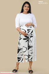 Tendenza Front Slit Maternity Pant