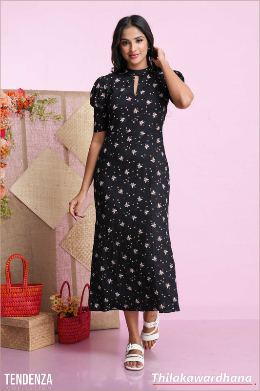 Tendenza Short Sleeve Maxi Dress