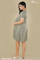 Tendenza Front Buttoned Maternity Dress