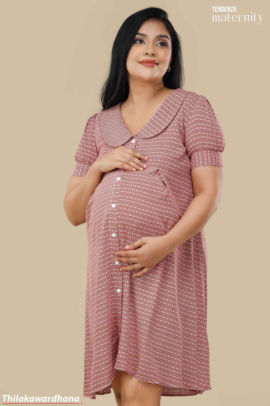 Tendenza Front Buttoned Maternity Dress