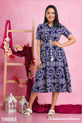 Tendenza Waist Tassle Detailed Midi Dress