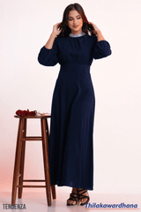 Tendenza Bishop Sleeve Maxi Dress