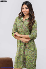 Aura Paisley Printed Shift Dress