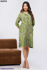 Aura Paisley Printed Shift Dress