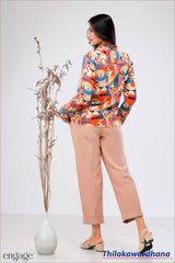 Engage Abstract Printed Top