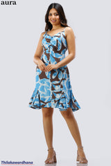Aura Ocean Breeze Mini Dress