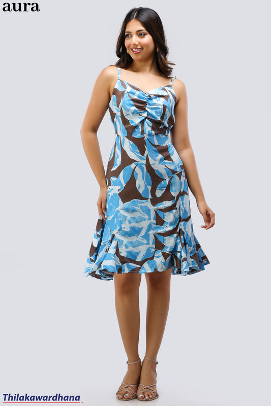 Aura Ocean Breeze Mini Dress