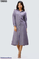 Tendenza Striped Shirt Dress