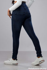 High Waist Dark Washed Jean