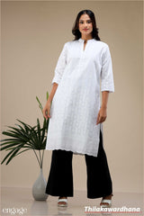 Aura Embroidered Kurtha Top
