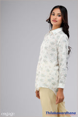 Engage Floral Printed Cutlon Top