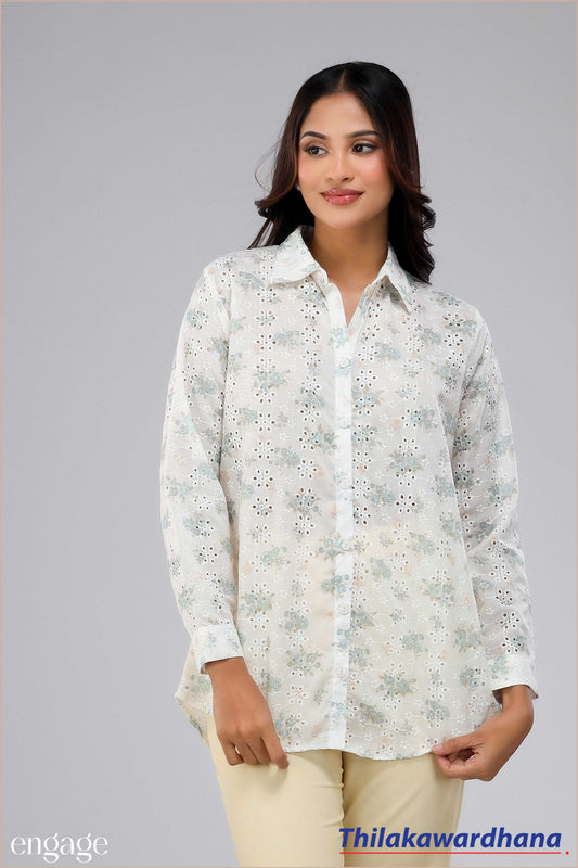 Engage Floral Printed Cutlon Top