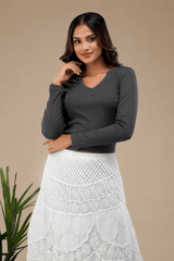 Bella Long Sleeve Rib Top