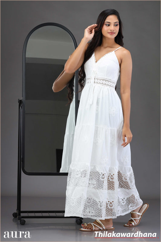 Vintage Bloom Maxi Dress