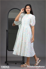 Tendenza Back Tie Brode Dress