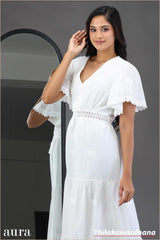 Cotton Lace Meadow Maxi Dress