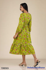 Tendenza Floral Print Lace Dress