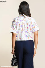 Engage Floral Sketch Top