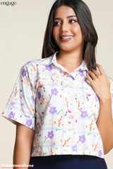 Engage Floral Sketch Top