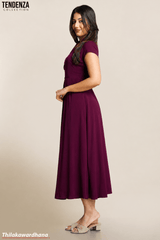 Tendenza Pleated Maxi Dress