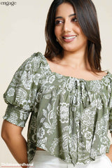 Engage Smocked Crop Top
