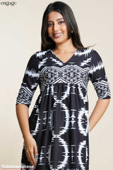 Engage Printed Kurtha Top
