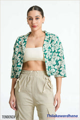 Tendenza Lapel Collar Linen Top