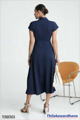 Tendenza Pleated Maxi Dress