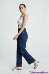 Dark Washed High Rise Jean
