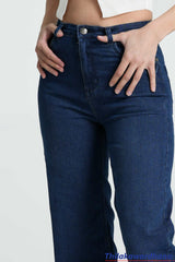 Dark Washed High Rise Jean