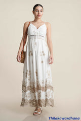 Vintage Bloom Maxi Dress