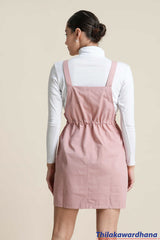 Blush Utility Dungaree Dress