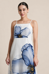 Aura Rosé Blossom Maxi Dress