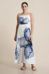 Aura Rosé Blossom Maxi Dress