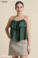 Engage Chain Strap Layered Top