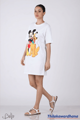 Bell Printed T Shirt Dress