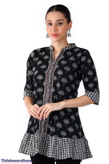 Embroidary Printed Kurtha Top