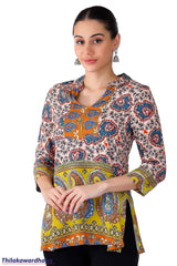 Engage Printed Kurtha Top
